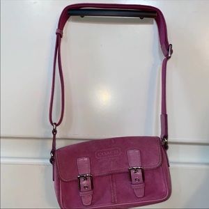 Coach Pink Suede Bag